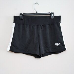 Nike Athletic Shorts Women's Size Large Black Polyester  Elastic Waist